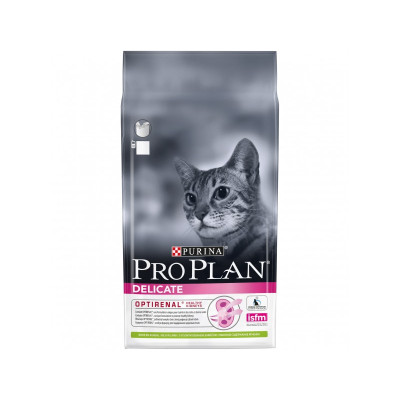 Purina Pro Plan Delicate Сухой корм для кошек с чувствительным пищеварением Ягненок 1,5кг