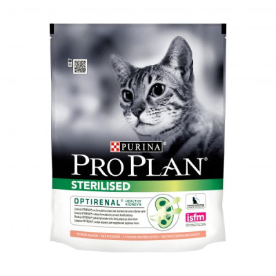 Purina Pro Plan Сухой корм для стерилизованных кошек Лосось 400г
