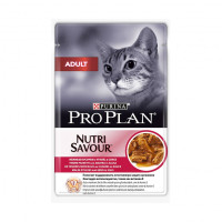 Purina Pro Plan Adult корм для взрослых кошек Утка в соусе, пауч 85г