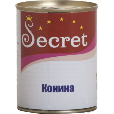 Secret консервы для собак Конина 850г