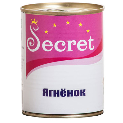 Secret Консервы для собак Ягненок 850г