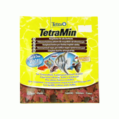 Tetra Min Flakes Корм для всех видов тропических рыб Хлопья 12г